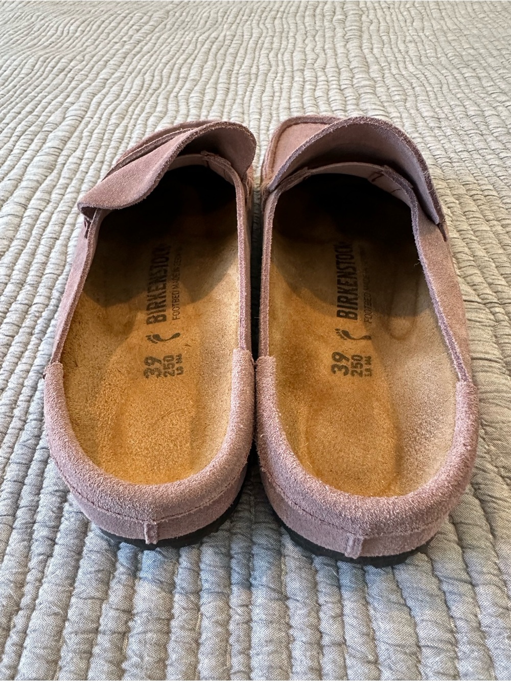 Birkenstock Women's Suede Penny Loafer Mules in Dusty Rose size 39 - Picture 12 of 16